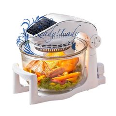 7Lポータブルエアフライヤー、1000W家庭用電気ビジュアル無煙フライヤー、50-250℃&0-120分、エクステンダーリング付き、フライドポテト