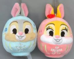 【最終価格】ミスバニー　サンパー　とんすけ　ぬいぐるみ 中古】ぬいぐるみ とんすけ(サンパー)＆ミス・バニー(2023年/卯