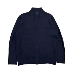 J.PRESS ジェイプレス 長袖 フルジップ ニット パーカー セーター ジャケット Mサイズ/ネイビー オンワード樫山のサムネイル