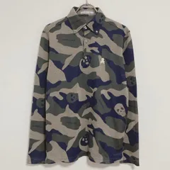 MARK&LONA 迷彩柄 スカルデザイン ポロシャツ Mサイズ相当 MARK&LONA 迷彩柄 スカルデザイン ポロシャツ Mサイズ相当