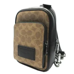 コーチ ショルダーバッグ COACH RACER シグネチャー スリングパック ボディバッグ CV763 QBNRX (タン×ブラック) アウトレット メンズ 送料無料