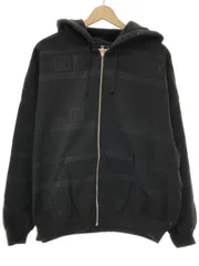Supreme×UNDER COVER シュプリーム×アンダーカバー 23SS ZIP UP HOODED SWEATSHIRT プリントジップアップパーカー  ブラック Mのサムネイル