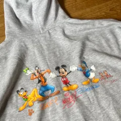 90's Walt Disney World ジップパーカー　古着　アメリカ　ウォルトディズニーワールド　vintage グレー