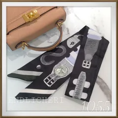 【SALE】リボンスカーフ　バッグスカーフ　バッグチャーム1055＃