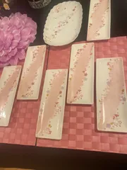 可愛い桜の皿  大1枚  小6枚 ❀·°