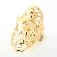 K18 デザイン リング ペガサス　# 19 【中古】　　B-153412