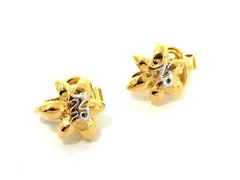 ■極美品■ NINA RICCI ニナリッチ ラインストーン クリップ式 イヤリング イヤーカフ アクセサリー レディース ゴールド系 DG4775