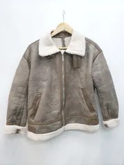 ◇ SENSE OF PLACE センス オブ プレイス フェイクレザー ボア 長袖 ジャケット サイズONE ブラウン系 レディース P  【1405090008537】
