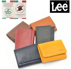 送料込 Lee リー イタリアンレザー3つ折り財布 三つ折り BOX小銭入れ ベジタブルレザー 0520267 全6色 メンズ財布 レディース財布 コンパクト財布 YANKEE社製イタリアンレザー使用 天赦日 一粒万倍日