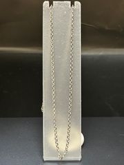【正規品・RINKAN鑑定済】Chrome Hearts クロムハーツ NECK CHAIN R18／ロールチェーン ネックレス（18インチ／4.950g）