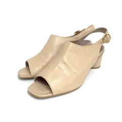 銀座かねまつ ギンザカネマツ オープントゥパンプス 表記サイズ:23 バックストラップ    ベージュ レディース / 240001165167