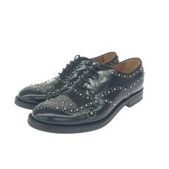 極美品❣️Church's BURWOOD MET スタッズ ウイングチップ 黒 - メルカリ
