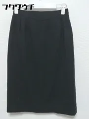 ◇ CORDIER コルディア バックジップ ウール 膝下丈 ナロー スカート サイズ9 ブラック レディース 【中古】 【1002800673858】のサムネイル