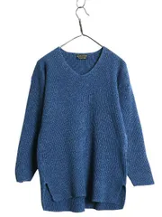 【お得なクーポン配布中!】 90s イギリス製 ブルックスブラザーズ Vネック ニット セーター レディース XS オールド コットン アクリル リブ編み カットソー ボックス