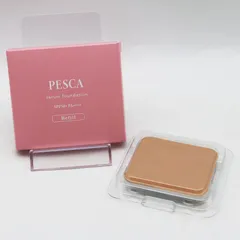 【未開封２個】ペスカ　ファンデーション　レフィル　ヌーディーピンク　ブラシ付き 未開封2個】ペスカ ファンデーション レフィル ヌーディー
