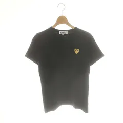 プレイコムデギャルソン PLAY COMME des GARCONS AD2017 GOLD HEART T-SHIRT Tシャツ カットソー 半袖 M ブラック  AZ-T215 /HK ■OS