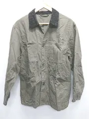 ◇ ⊇ GU ジーユー シンプル 長袖 カバーオール サイズＭ カーキ メンズ E  【1411130018817】