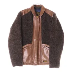 最終価格calee キャリー　スタジャン　Ｌサイズ　袖本革　牛革 CALEE CALEEキャリー CENTINELA GOLDEN BEAR 15AWラグジャケット