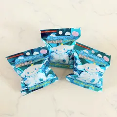 サンリオ シナモロール 20周年 バスボール3個セット お風呂 泡玉 フィギュア マスコット コレクション