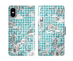 [iPhone14] iPhone15 ケース スカラー スマホケース 手帳型 iPhone16 ケース iPhone 16 15 14 13 SE 第3世代 第2世代 スマホカバー 全機種対応 手帳 ScoLar アニマル フラワー メルヘン 格子柄 ダイア