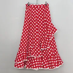 美品✦prima boutique 裏返す フラメンコスカート M 黒×赤