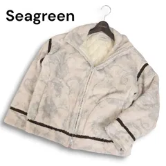 Seagreen シーグリーン 秋冬 バロック 植物柄★ 中綿 パデッド ボア ジャケット ブルゾン Sz.1 メンズのサムネイル