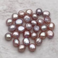 淡水パール 真珠 バロック フラット ボタン 3mm 4mm パープル系マルチカラー 極小 小粒 10個 tp0012b ハンドメイド 素材 パーツ ビーズ ルース