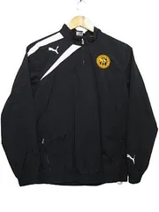 【送料無料】USA 古着 プーマ PUMA ハーフジップ プルオーバー ナイロンジャケット ウオームアップジャケット 裏メッシュ ロゴ 黒 XS■L2799AWS25-1K(510)（4）