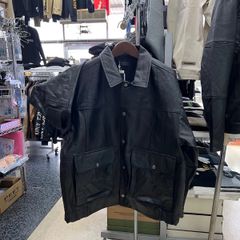 逸品‼️STEER steer ステア⚫︎アウター　ブルゾン　レザー　ジャケット　ブラック