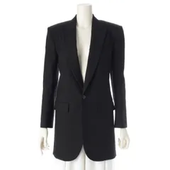 サンローラン 24AW ウール 1B ロング テーラードジャケット アウター トップス 799694Y7B73 ブラック 34【中古】のサムネイル