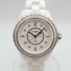 シャネル J12 セラミック ダイヤモンド H3110 クォーツ レディース 時計 CHANEL