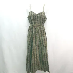 ◇ ◎ SLY スライ チェック柄 カジュアル 大人っぽい ロング丈 ワンピース サイズ2 グリーン/ブラック レディース E 【1308290014875】