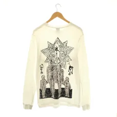 パム PAM バックプリントロングスリーブTシャツ カットソー 長袖 M 白 ホワイト /AT ■OS
