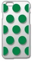 【新品未使用】iPhone6 Plus / 6s Plus アイフォン6sプラス クリア ハードケース ドット柄 水玉 (ダークグリーン) スマホケース カバー cl-iphone6splus-dotbig-12