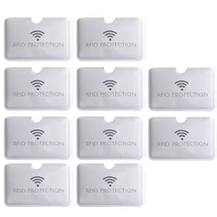 【数量限定】カードデータ保護 干渉防止 クレジットカード スキミング グレー 磁気シールド 防止 RFIDプロテクション 防磁ビニールカードケース (横10枚) カードケース カードプロテクター ICカード LOYELEY