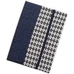 京都　洛?伝統となごみの和雑貨 お薬手帳ケース (ネイビー) [ネイビー]