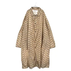 VETEMENTS (ヴェトモン) 18AW MONOGRAM RAINCOAT UAH19JA301 ロゴ総柄 ナイロンロングレインコートベージュのサムネイル