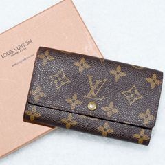 LOUIS VUITTON ルイヴィトン M61730 モノグラムポルトフォイユトレゾール 箱付 折り財布 ブラウン
