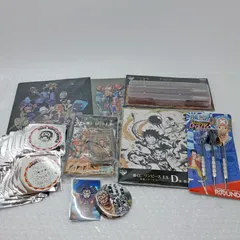 未使用　ワンピース　クリアファイル　一番くじ　刀カトラリー　ラウワン　FILMGOLD　コミック＆トランプ　ハッピーダーツ　墨式色紙　グッツセット