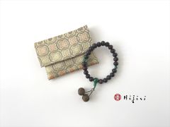 再販‼︎ お念珠入れ　ポケット付き　高級金襴…金の輪《送料無料》