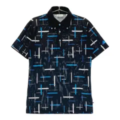 サイズ：M ADIDAS GOLF アディダスゴルフ JO614 半袖ポロシャツ ボタンダウン 総柄 ブラック系 [240101494243] ゴルフウェア メンズ ストスト
