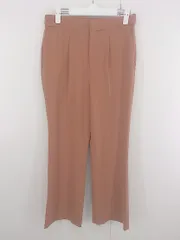 ◇ apart by lowrys 大人女子 通勤 OL シンプル ワイド スラックスパンツ サイズL ブラウン オレンジ系 レディース E  【1306240005089】