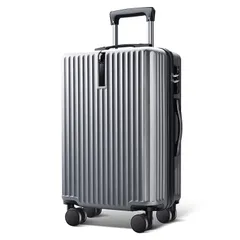 【在庫処分】キャリーケース 機内持ち込みスーツケース TSAロック送料無料 旅行  シルバー