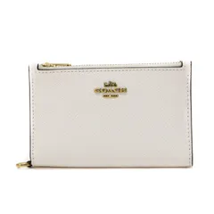 コーチ COACH ジップ チェーン カード ケース カラーブロック クロスグレイン レザー C0160 二つ折り財布 コインケース ミディアムウォレット コンパクトウォレット パスケース レディース メンズ ア 美品 中古 mbb16011