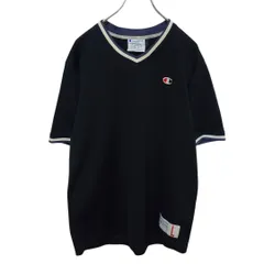 【Champion】 ワンポイントロゴ刺繍 Vネックゲームシャツ S-1876
