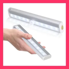 ★売れ筋★ 人感 センサーライト 電池式 屋内 屋外 LED ライト 照明 マグネット 両面テープ 人感センサー 玄関 自動点灯 自動消灯 簡単設置 フットライト 足元灯