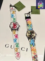 【今日特価】Gucci グッチ G-Timelessシリーズ ウサギのプリントが特徴