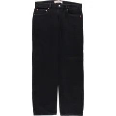 古着 00年代 リーバイス Levi's 505 REGULAR FIT ブラックデニム テーパードデニムパンツ メンズw36相当/eaa580231