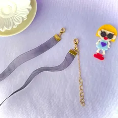 マスクチェーン(リボンブラック)