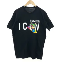 良好 Dsquared2 ディースクエアード ICON 半袖 カットソー サイズ:L  ブラック  メンズ 　241014003126